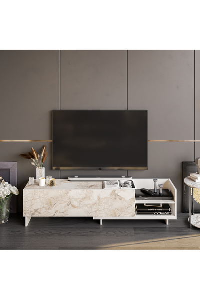 Decorotika PARİON TV ÜNİTESİ BEYAZ EFES