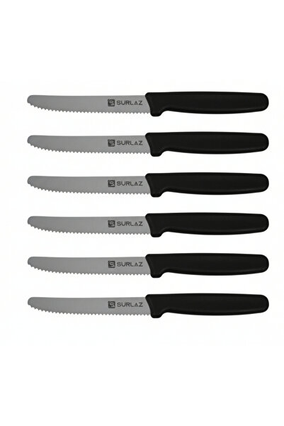 SürLaz Steak Bıçağı Tereyağı Bıçağı Peynir Bıçağı 6 Parça Solingen Çelik Serisi