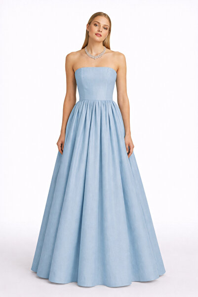 MERT ERKAN فتحة دائرية كاملة وفستان ماكسي بدون أكمام من التفتا بدون أكمام