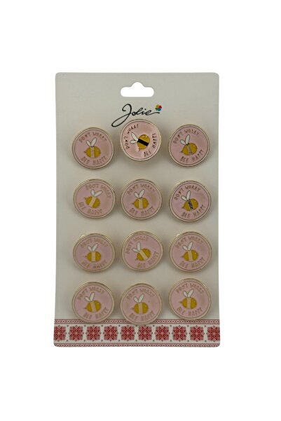 Flippy Set 12 Brose Martisor pentru Copii Albina Don`t Worry Bee Happy