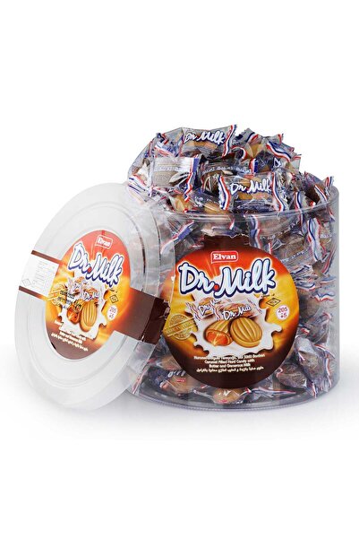 Elvan Dr. Milk Karamelli Şeker 1000 Gr. Silindir (1 Kutu)