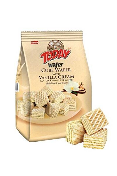 Elvan Today Küp Gofret Vanilyalı 200Gr. ( 1 Paket)