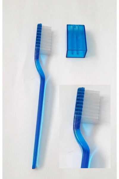 Modellino Kapaklı Cep Boy Seyahat Diş Fırçası - Mavi 1 Adet