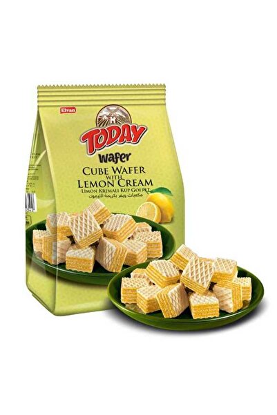 Elvan Today Küp Gofret Limonlu 200Gr. (1 Paket)