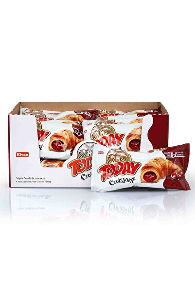 Elvan Today Kruvasan Vişneli 40 Gr. 20 Adet (1 Kutu)
