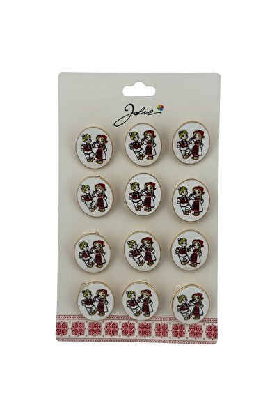 Flippy Set 12 Brose Martisor pentru Copii Baiat si Fata Imbracati Traditional...