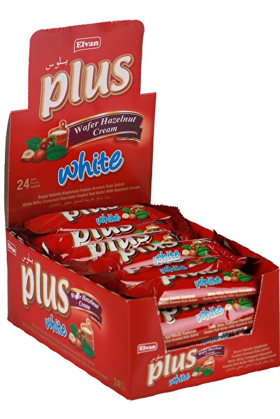 Elvan Plus Beyaz Gofret 13 Gr. 24lü (1 Paket)