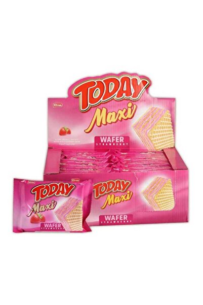 Elvan Today Maxi Çilekli Gofret 38 Gr. 24 Adet (1 Kutu)