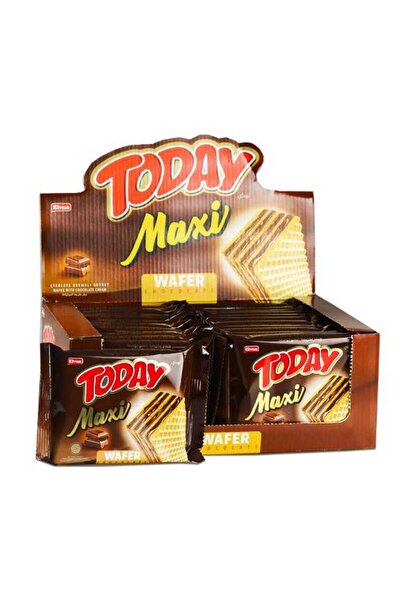 Elvan Today Maxi Çikolatalı Gofret 38 Gr. 24 Adet ( 1 Kutu)