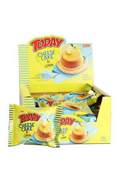 Elvan اليوم كعكة الجبن بالليمون 45 جرام 24 قطعة (صندوق واحد)