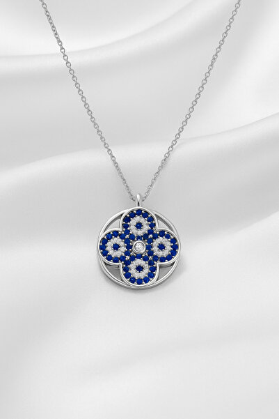 ÇEKİRDEK JEWELRY 925 Ayar Gümüş Çoklu Nazar Kolye