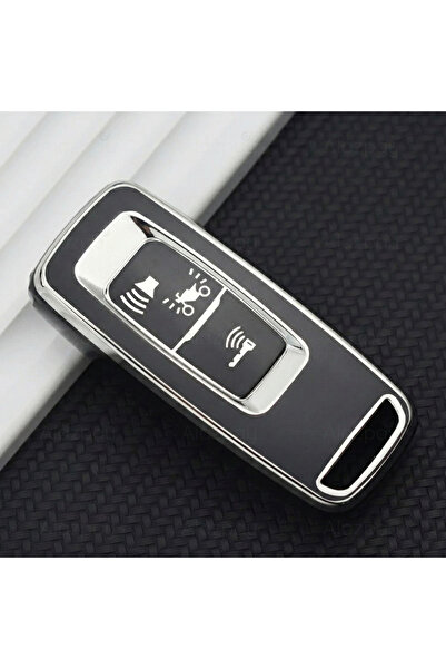 Alazpay Husă pentru chei din TPU compatibilă cu Honda Pcx & Forza & Xadv (neg...