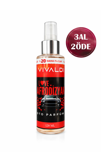 Vivaldi Car Çekici Hürrem Afro Oto Kokusu Sprey 120 ml – Kalıcı Ferah Araç Pa...