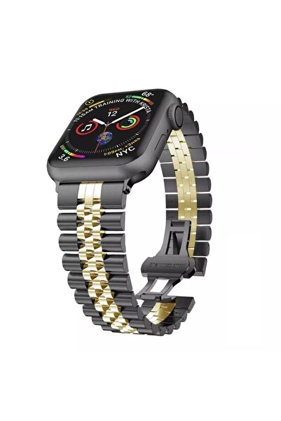 PSGT Apple Watch uyumlu 49-45-44-42mm Rolex Metal Kordon