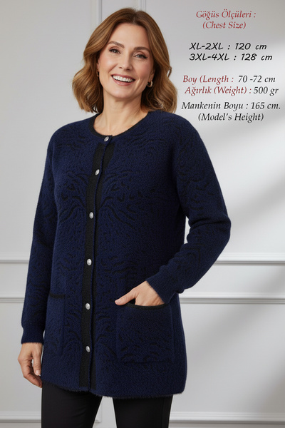 Laden Tricotaj Angora Mărime mare Femei Iarnă Gros Mărime mare Moale Mamă Car...