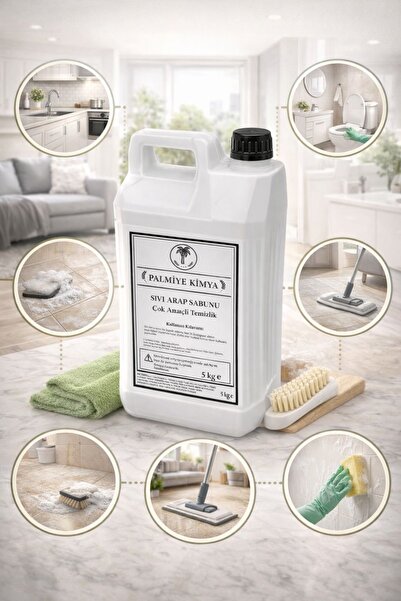 Palmiye kimya Sıvı Arap Sabunu Parfümlü– Ahşap Temizleyici - Halı - Koltuk - ...