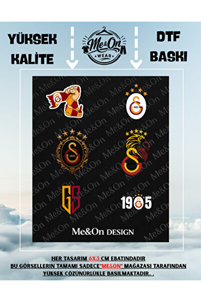 Me&On WEAR "TARAFTAR LOGOLAR" Kumaşa Ve Deriye Baskı Kumaş Aplike Yama Ütü Il...