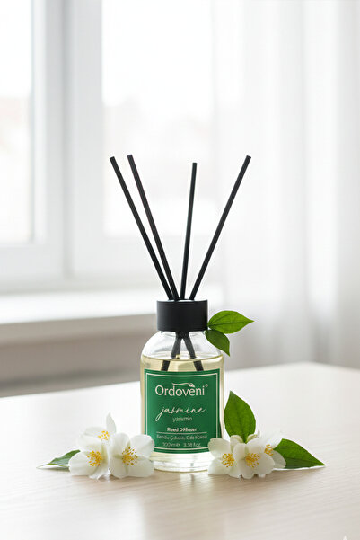 OrdoVeni Yasemin Çiçeği Kokulu Çubuklu Oda Kokusu 100ML | Doğal, Kalıcı & Fer...