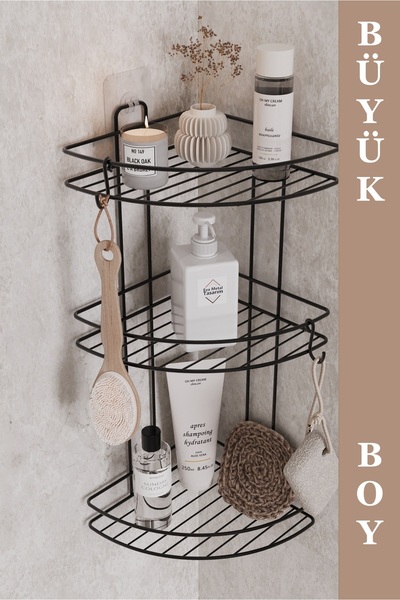 EVA METAL TASARIM Ömür Boyu Paslanmaz Yapışkanlı Banyo Köşeliği Düzenleyici Ş...