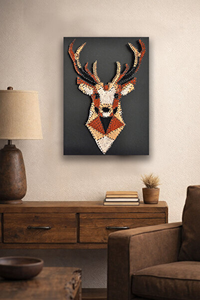 Hokus Design String Art Tablo Geyik