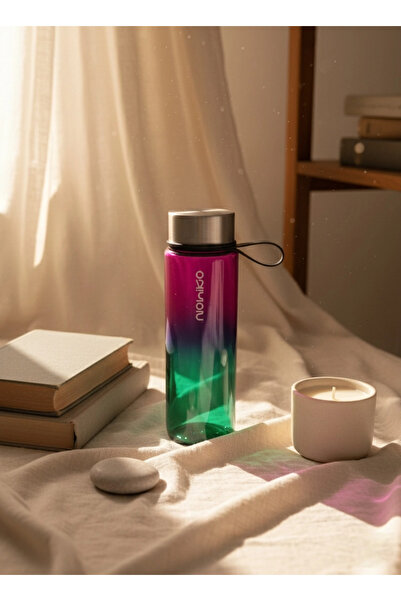 Nohiko 550 ml Cam Su Şişesi – Premium Kapak Cam Matara | Sızdırmaz & BPA Free