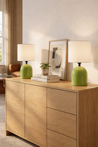 HOMİNG Homing Novi Abajur Nil Yeşili 2'li Set 241695