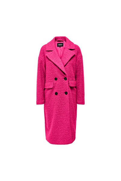 ONLY Πράσινο γυναικείο παλτό με διπλό γιακά 15293695