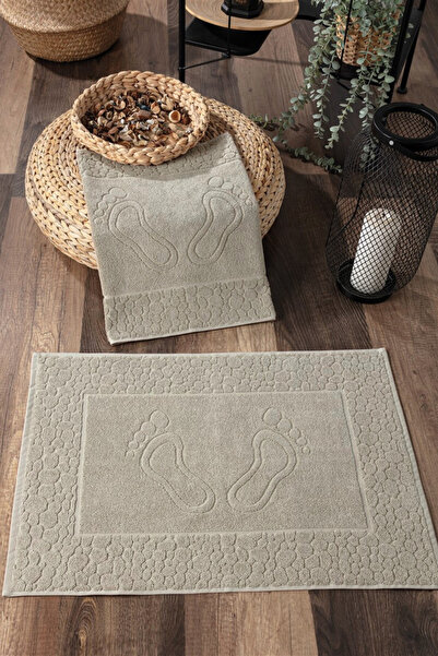 Sevim Set de 2 prosoape pentru picioare - Set prosoape pentru amprenta 100% b...