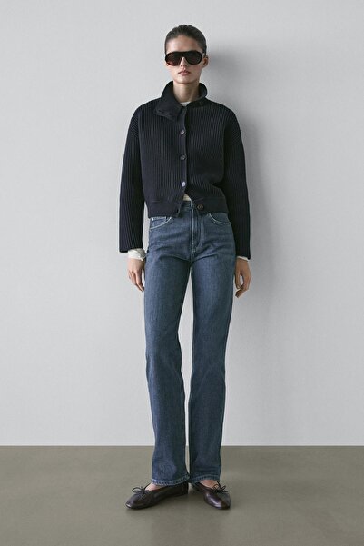 Massimo Dutti Comfort straight fit yüksek bel jean