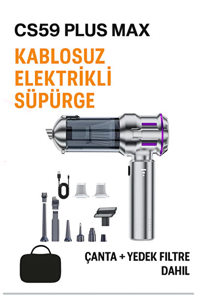 TECHNOMEN Type-C Şarjlı Mini Vakum & Hava Üfleyici Çok Amaçlı Temizlik Cihazı...