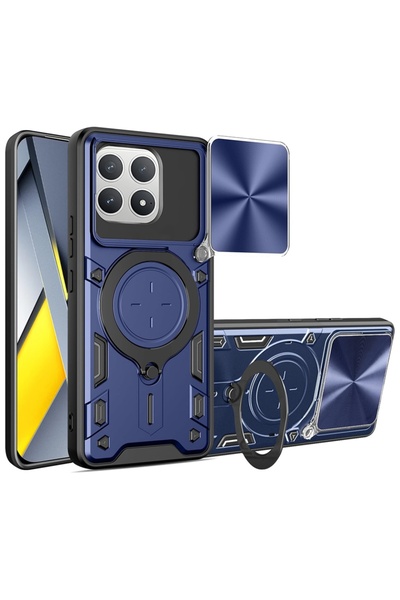 SKYDDAR INNOVATION Husă pentru Xiaomi Poco F8 Pro, CamGuard Pro, inel magneti...