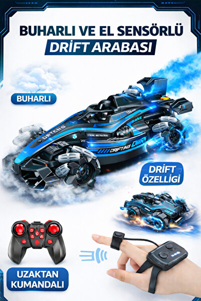 YILDIRIM OYUNCAK Uzaktan Kumandalı Bilek Sensörlü Buhar Atabilen Led Işıklı D...