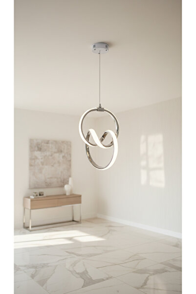 lüx aydınlatma Venüs Modern Beyaz Led Avize Yatak Odası - Hol - Salon