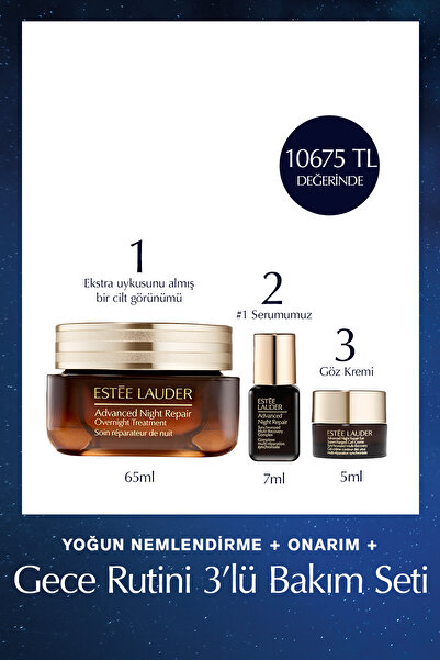 Estee Lauder Nemlendirme & Onarım - Gece Rutini 3’lü Bakım Seti - Overnight T...