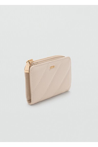 MANGO Woman Küçük boy kapitone cüzdan
