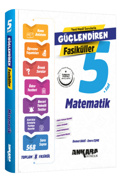 Ankara Yayıncılık ANKARA YAY. 5.SINIF GÜÇLENDİREN MATEMATİK FASİKÜL SET