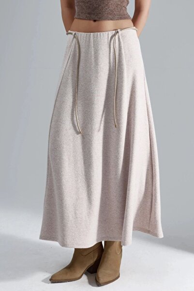 Hiccup Busem Textured Maxi Skirt with Tie Detail