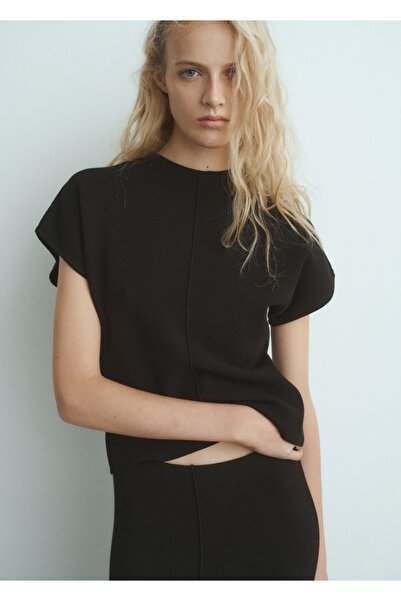 MANGO Woman Dar kesim ince triko kazak