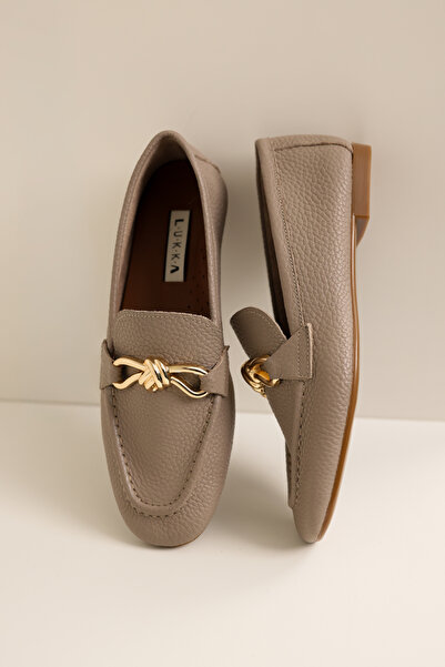 by selvi Lukka Shoes Γνήσιο Δέρμα Cameron Γυναικείο Βιζόν Μεταλλική αγκράφα τ...