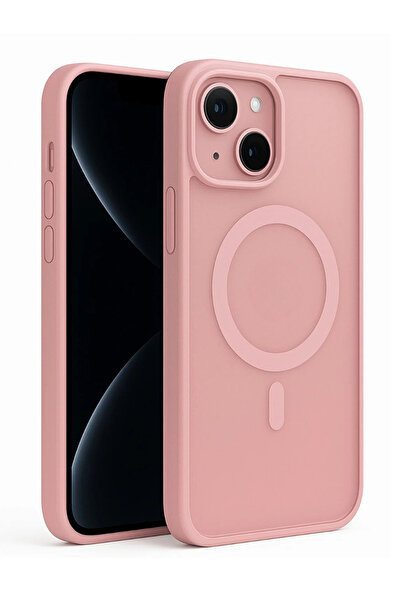 Fibaks iPhone 13/14/15 Kılıf Kamera Çıkıntılı Magsafe Şarj Destekli Yumuşak K...