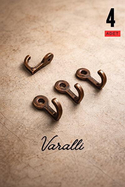 Varalli Metal Küçük Boy Fincan Askısı 2 cm – Antik Sarı Renk 4 Adet Dekoratif...