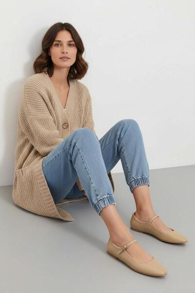 37Numara حذاء مسطح كبير الحجم من الجلد الطبيعي 41-42-43- جلد عاري