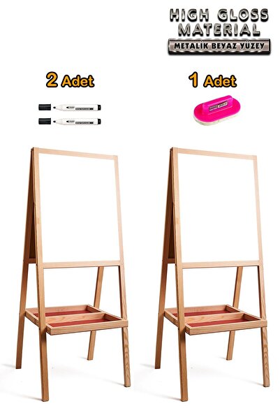 bgm oyuncak Gerçek Metal Yüzey Çift Taraflı Ahşap Yazı Tahtası