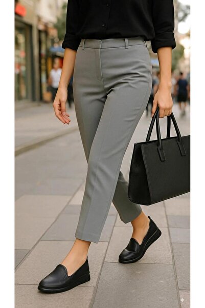 37Numara Pantofi cu pană pentru femei de mărime mare - piele naturală, negru ...