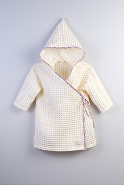 Bondberro رداء حمام كيمونو من قماش الوافل والموسلين للأطفال والرضع، 100% قطن