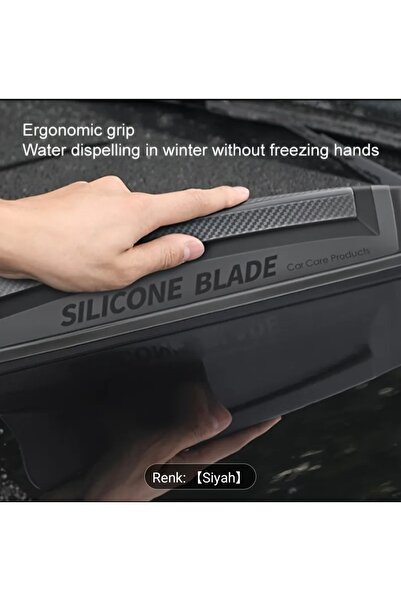 long way Yumuşak Silikon Araba Camı Çekme sileceği, Su Lekeleri İçin Nazik ve...