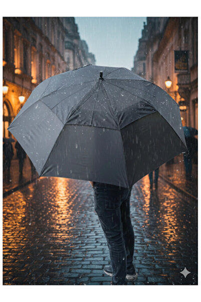 ÇAYLAR AVM Protokol Büyük Boy Karbon Fiber Baston Şemsiye 150 cm Çap