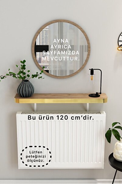 TALAŞTOZUM Atlantik Çam Gold Kalın Kenar Petek Üstü Uçan Raf & Dresuar Duvar ...