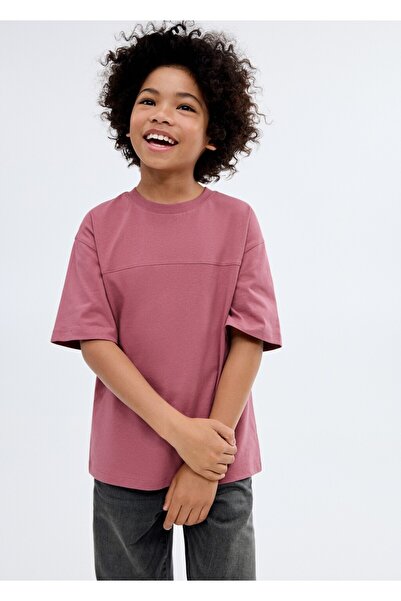 MANGO Kids Tricou detaliat cu cusături