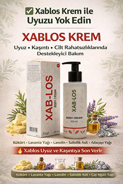 SCABİLOS كريم العناية بالجسم XABLOS 200 مل u.y.u.z. كريم